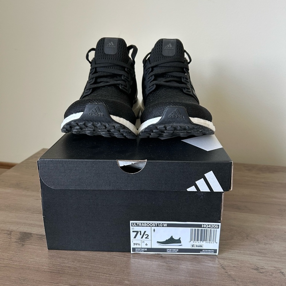 Adidas Ultraboost 1.0 W‎ Black Size 7.5 Sneakers